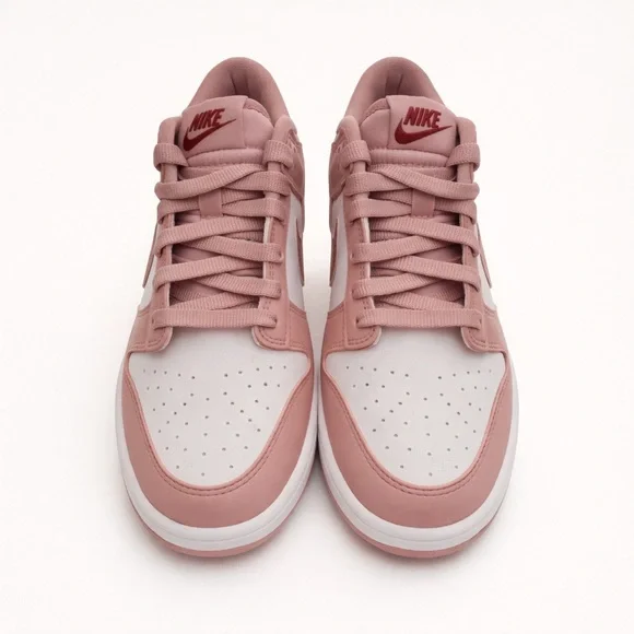 Nike Dunk Low GS Pink White Sneakers New in Box Youth 7Y Women 8.5 - Picture 4 of 10
